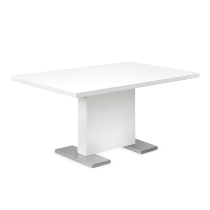 Marco - Table A Manger - Blanc Lustré