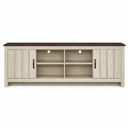 Morgan - Meuble TV - Beige clair et chêne foncé