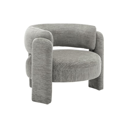 Parker - Chaise d'appoint - Tissu Gris