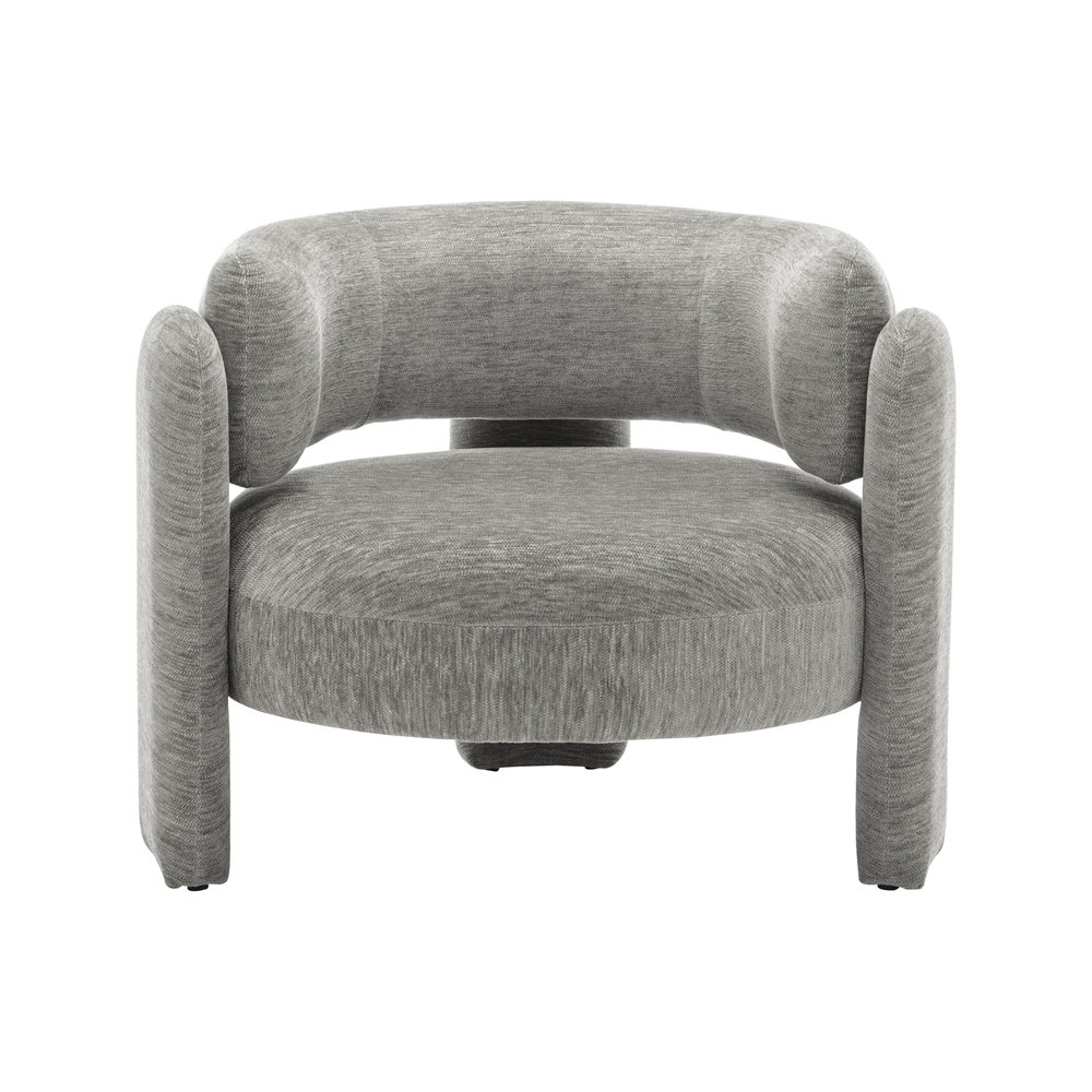 Parker - Chaise d'appoint - Tissu Gris - vue 2