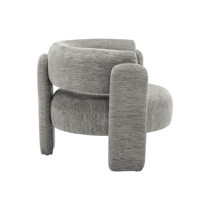 Parker - Chaise d'appoint - Tissu Gris - vue 3