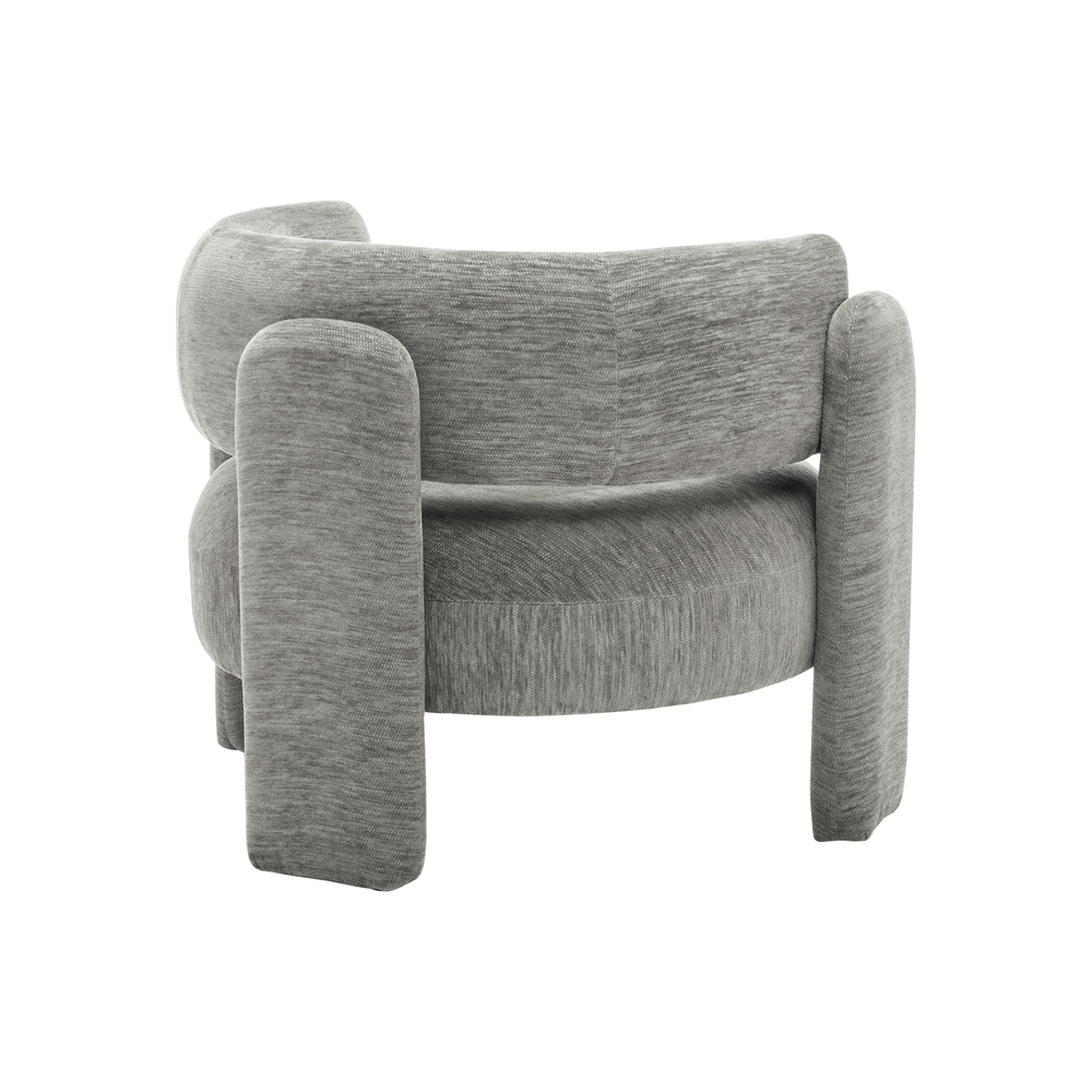 Parker - Chaise d'appoint - Tissu Gris - vue 4