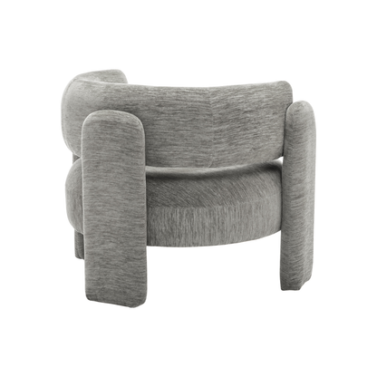 Parker - Chaise d'appoint - Tissu Gris - vue 4