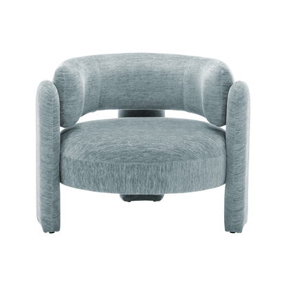 Parker - Chaise d'appoint - Tissu Bleu pâle - vue 2