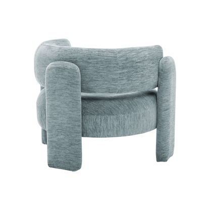 Parker - Chaise d'appoint - Tissu Bleu pâle - vue 4