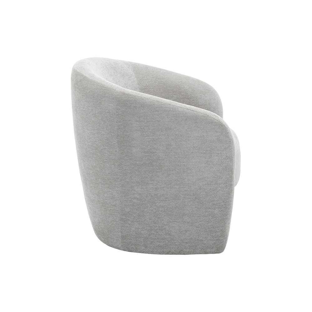 Riley - Chaise d'appoint - Tissu Gris pâle - vue 4