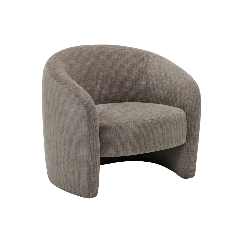 Riley - Chaise d'appoint - Tissu Brun pâle - vue 2