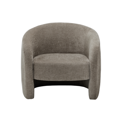 Riley - Chaise d'appoint - Tissu Brun pâle - vue 3