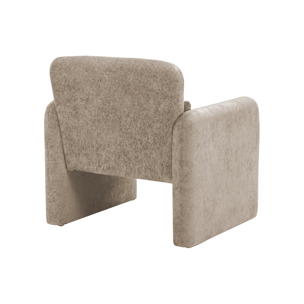 Bianca - Chaise d'appoint - Tissu Brun pâle - vue 4
