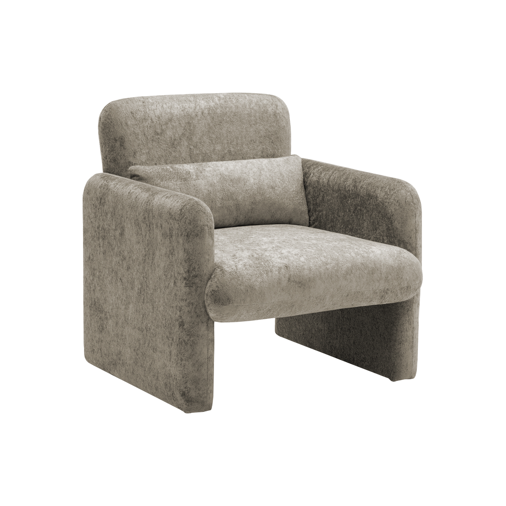 Bianca - Chaise d'appoint - Tissu Gris