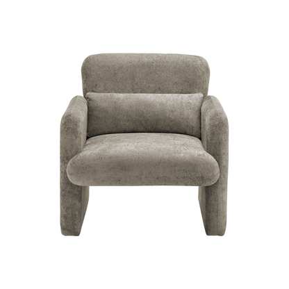 Bianca - Chaise d'appoint - Tissu Gris - vue 2