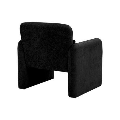 Bianca - Chaise d'appoint - Tissu Noir - vue 4