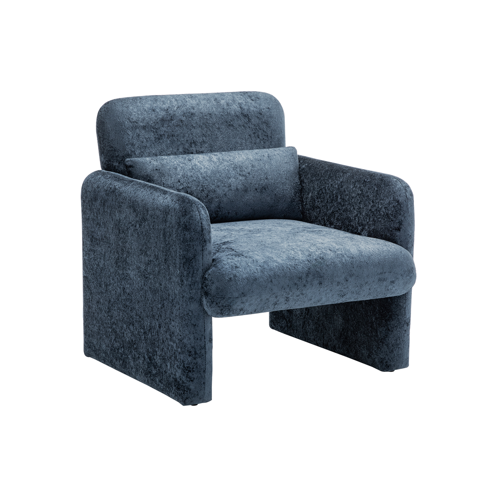 Bianca - Chaise d'appoint - Tissu Bleu
