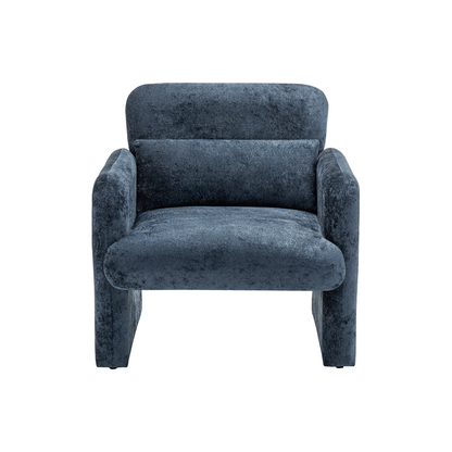 Bianca - Chaise d'appoint - Tissu Bleu - vue 2