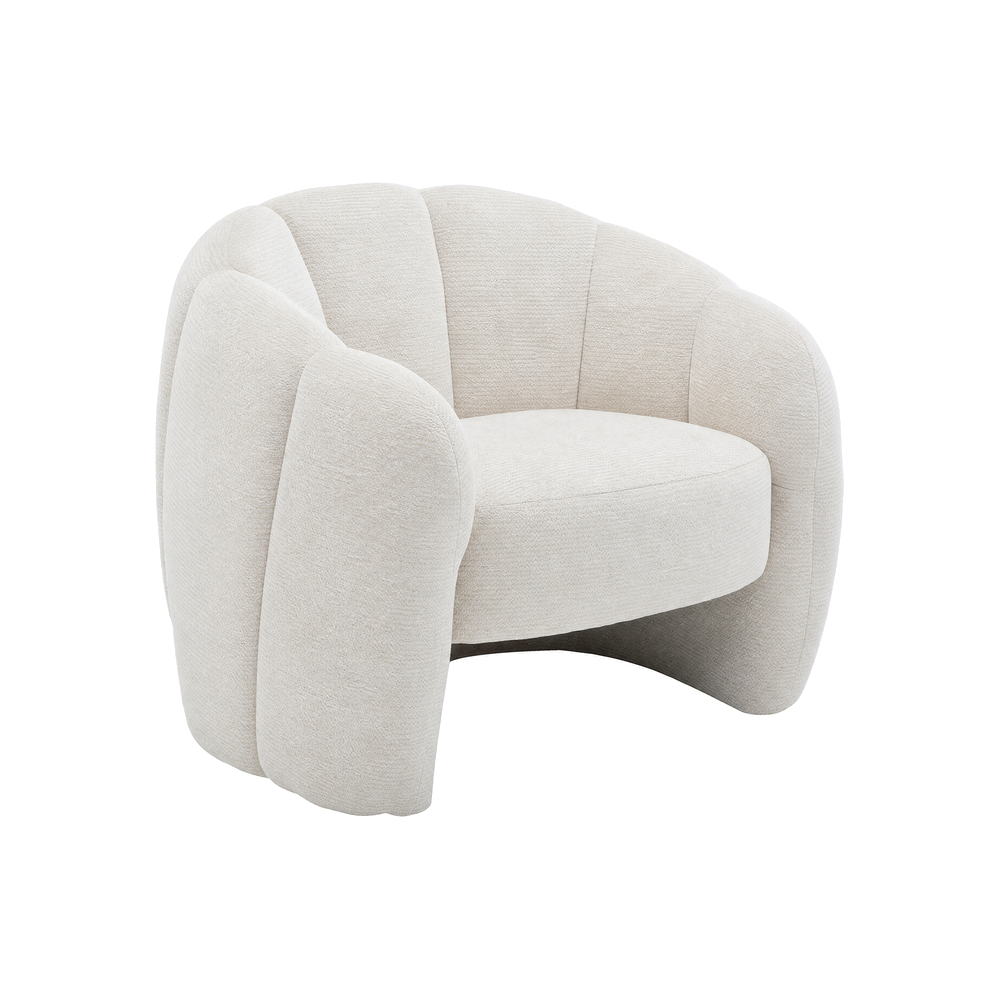 Avery - Chaise d'appoint - Tissu Crème