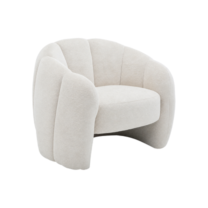 Avery - Chaise d'appoint - Tissu Crème