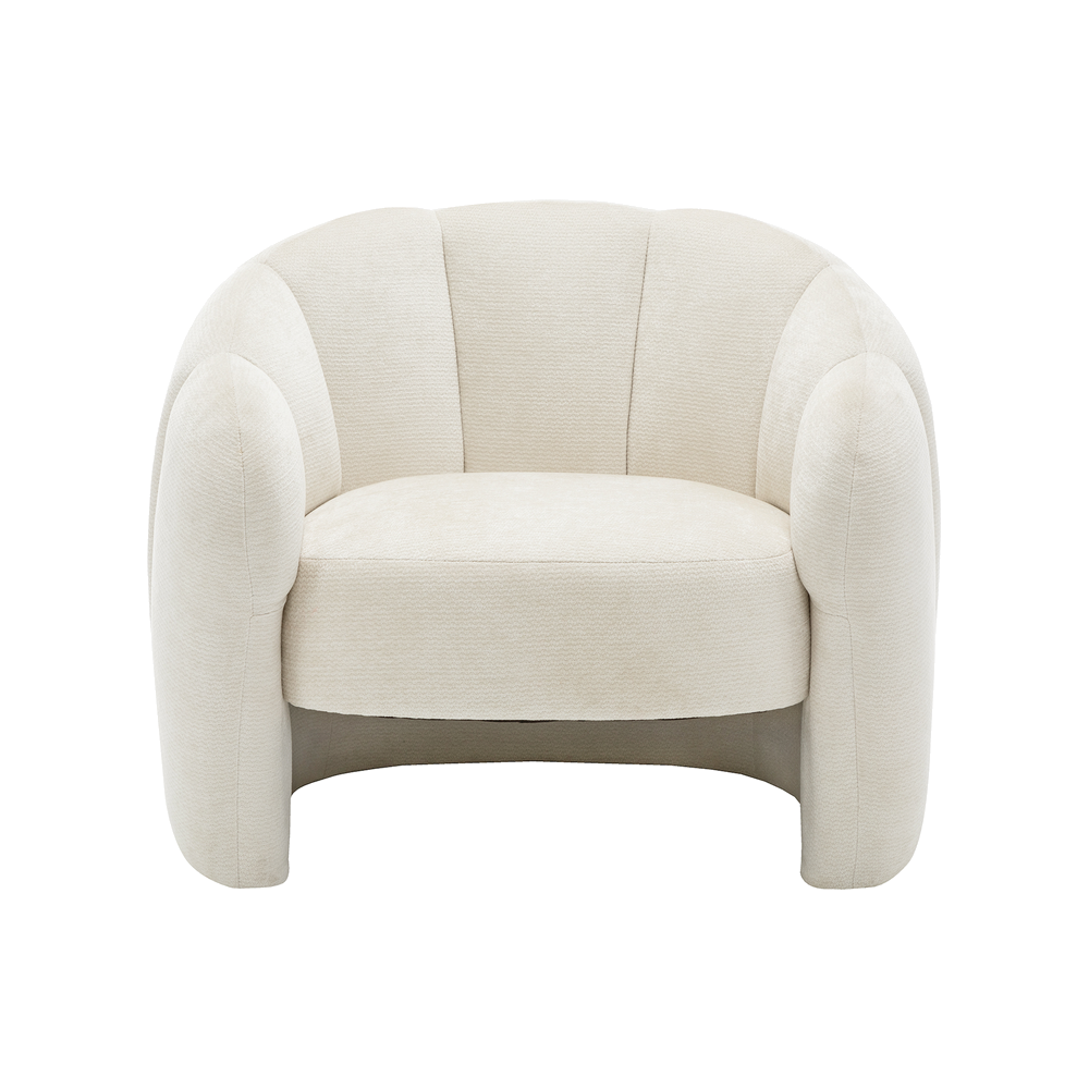 Avery - Chaise d'appoint - Tissu Crème - vue 3