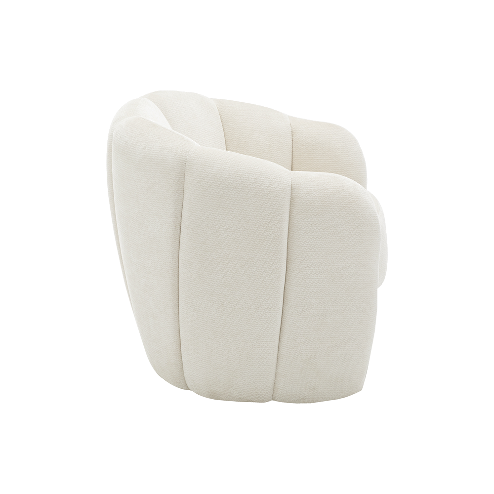 Avery - Chaise d'appoint - Tissu Crème - vue 4
