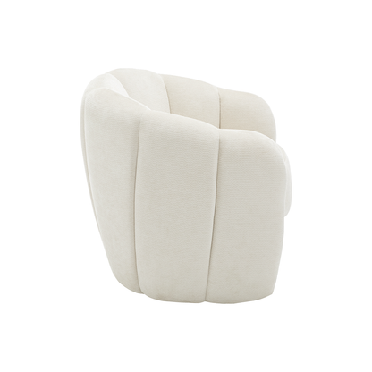 Avery - Chaise d'appoint - Tissu Crème - vue 4