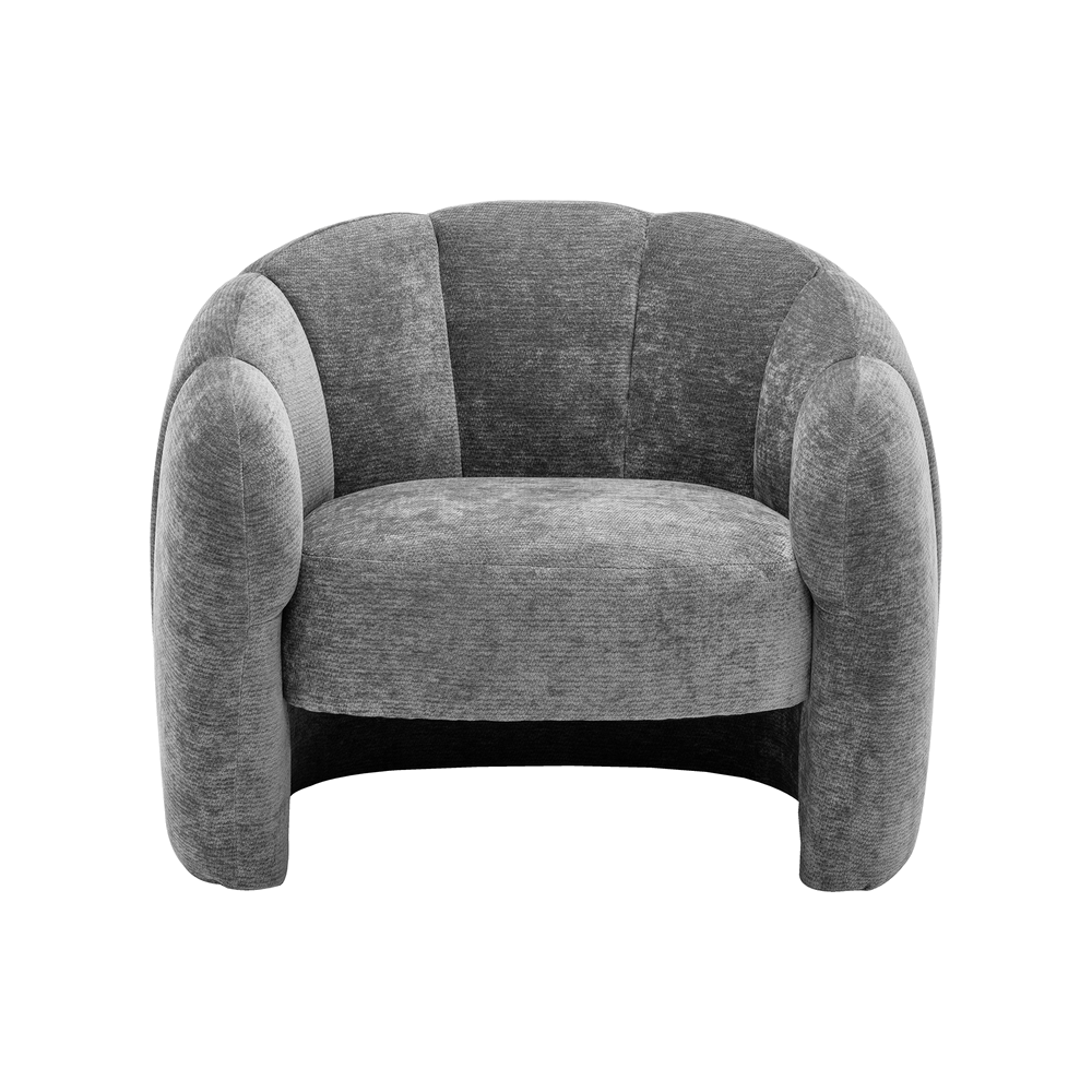 Avery - Chaise d'appoint - Tissu Gris foncé - vue 3
