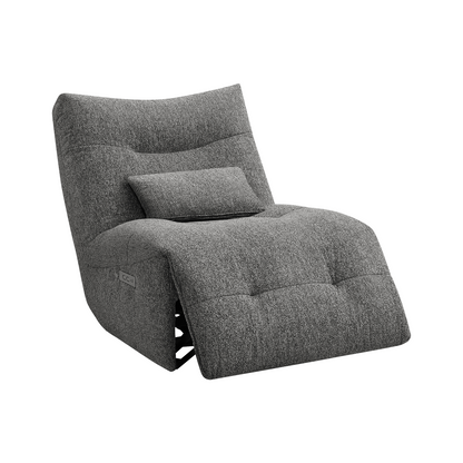 Rovan - Fauteuil inclinable motorisé avec massage, pivotant et berçant - Gris foncé