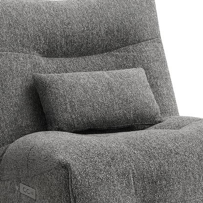 Rovan - Fauteuil inclinable motorisé avec massage, pivotant et berçant - Gris foncé