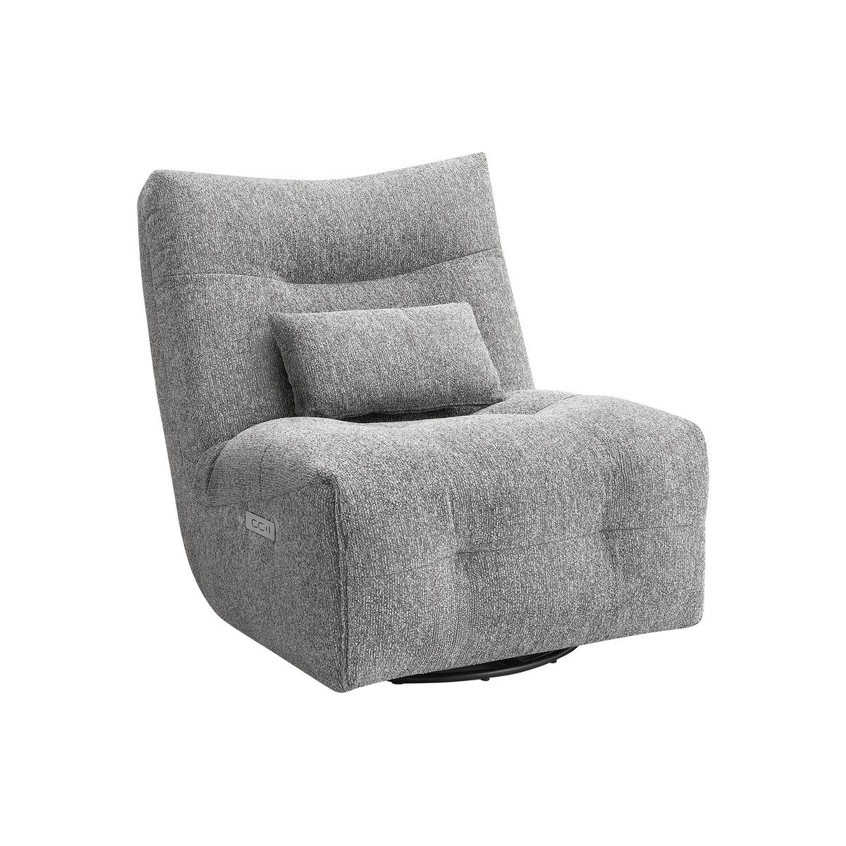 Rovan - Fauteuil inclinable motorisé avec massage, pivotant et berçant - Gris clair