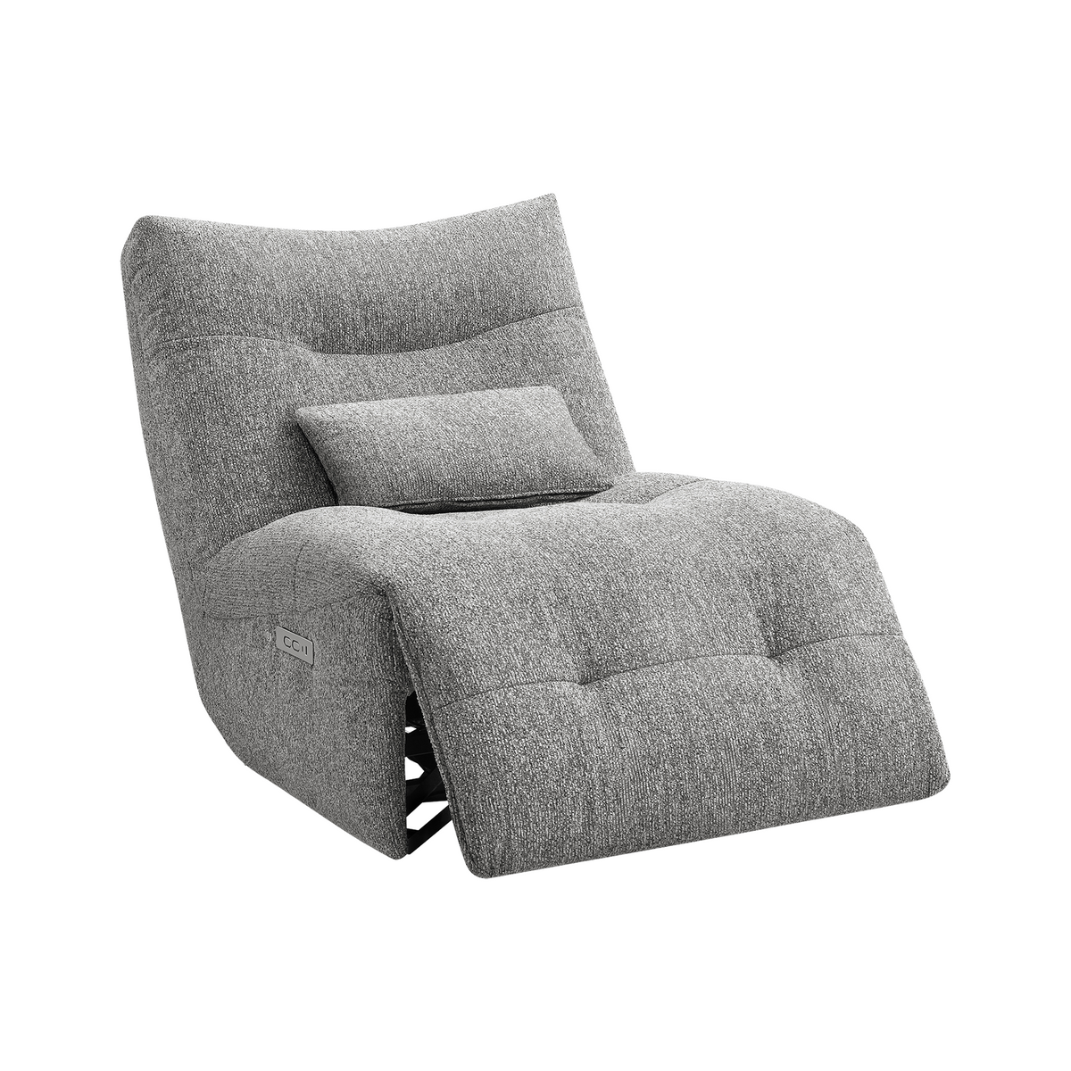 Rovan - Fauteuil inclinable motorisé avec massage, pivotant et berçant - Gris clair