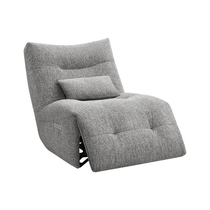 Rovan - Fauteuil inclinable motorisé avec massage, pivotant et berçant - Gris clair