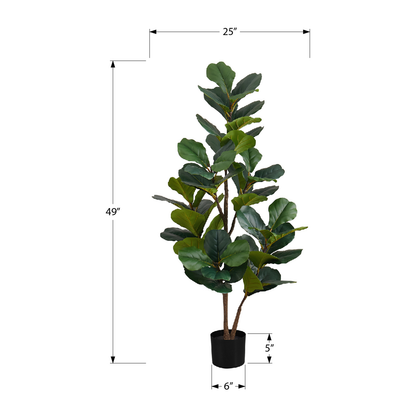 Artificial Plant - 49"H / Fuguier Indoor Pot 5"