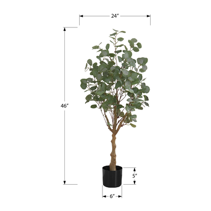 Artificial Plant - 46"H / Eucalyptus Indoor Pot 5"