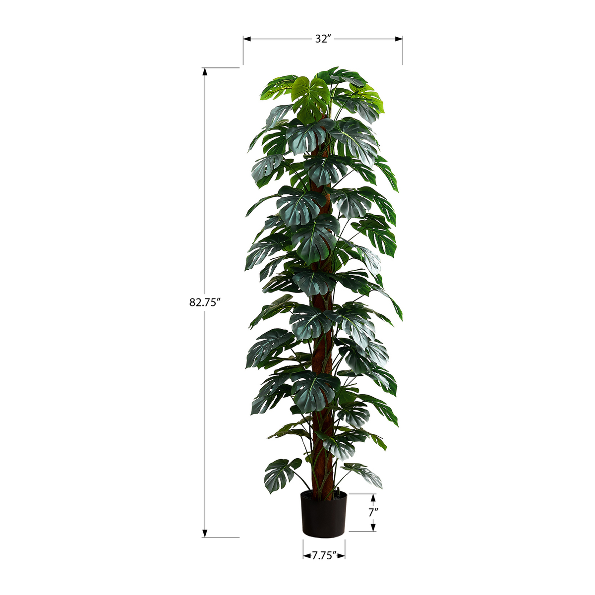 Artificial Plant - 83"H / Monstera Indoor Pot 8"
