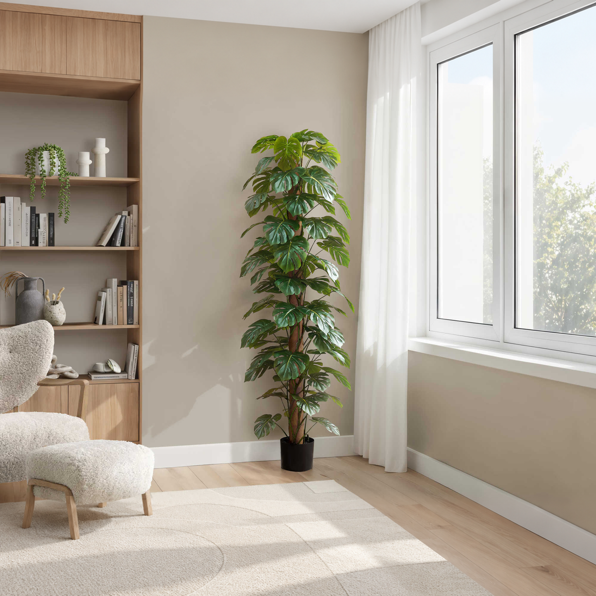 Artificial Plant - 83"H / Monstera Indoor Pot 8"