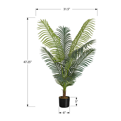 Artificial Plant - 47"H / Indoor Palm Tree 5" Pot
