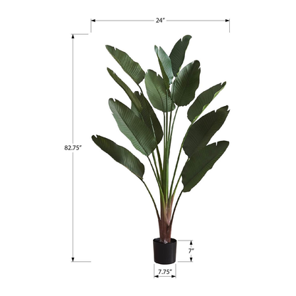 Artificial Plant - 83"H / Bird of Paradise Indoor Pot 8"