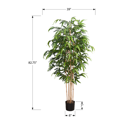 Artificial Plant - 83"H / Indoor Bamboo Pot 8"
