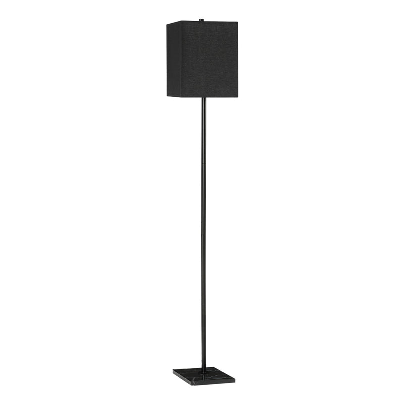 Lampe sur pied - 62"H / Métal noir / Noir - produit sur fond blanc