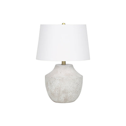 Lampe de Table - 20"H / Béton crème / Ivoire - produit sur fond blanc
