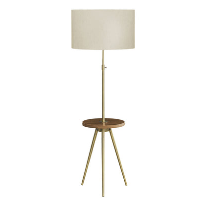 Lampe sur pied trépied - 63"H / Métal laiton / USB - produit sur fond blanc