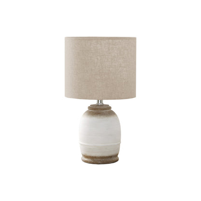 Lampe de Table - 16"H / Résine crème / Beige - produit sur fond blanc
