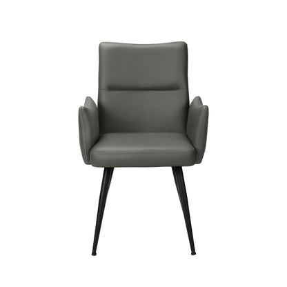 Lassy - Dining Chair - Grey PU Leather