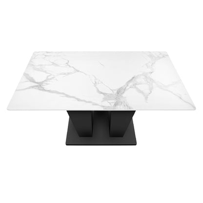 Kyro - Table à Manger - Pierre Fritté Blanc