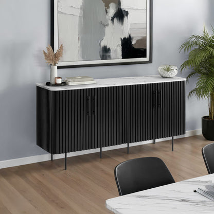 Nolan - Buffet - Faux White Marble