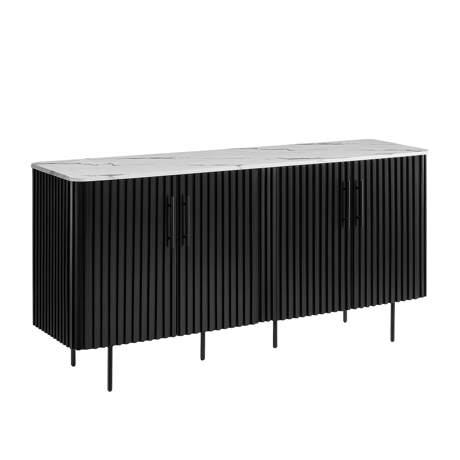 Nolan - Buffet - Faux White Marble