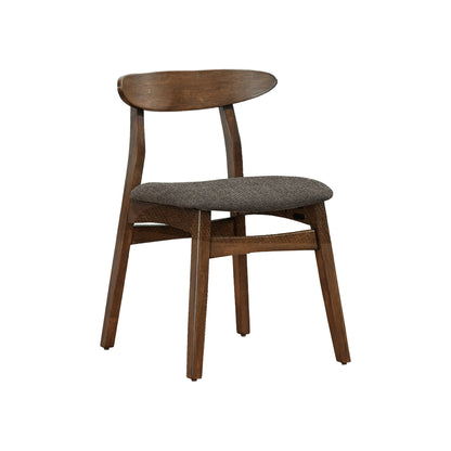 Oslo - Dining Chair - Walnut and Brown