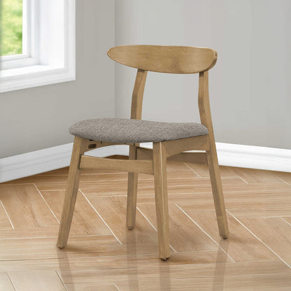 Oslo - Chaise de Salle à Manger - Noyer Pâle et Brun