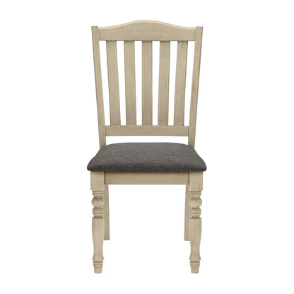 Antonin - Chaise de Salle à Manger - Bois Plaque Gris Antique