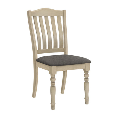 Antonin - Chaise de Salle à Manger - Bois Plaque Gris Antique