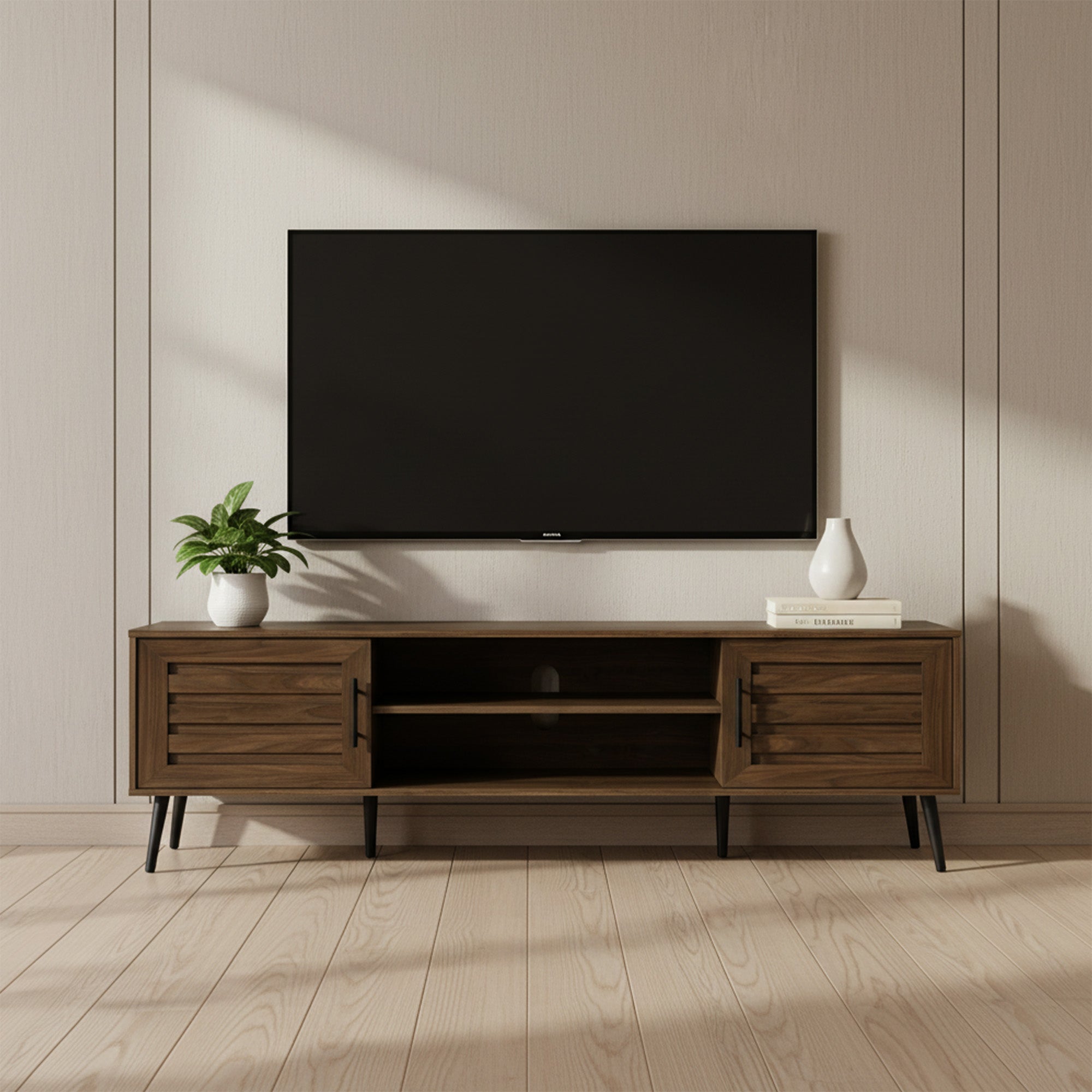 Zane - Meuble de TV - Brun Simili-Bois - 72 po