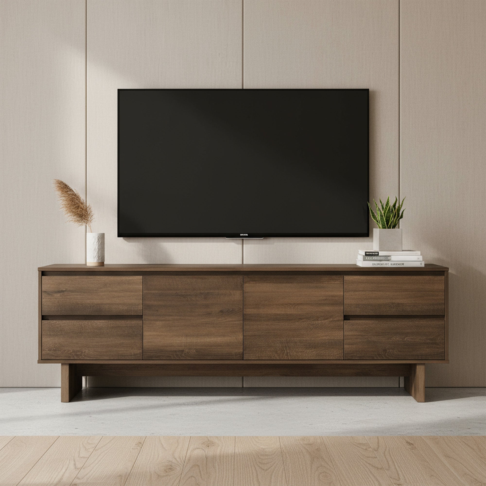 Alida - Meuble de TV - Brun - 72 po